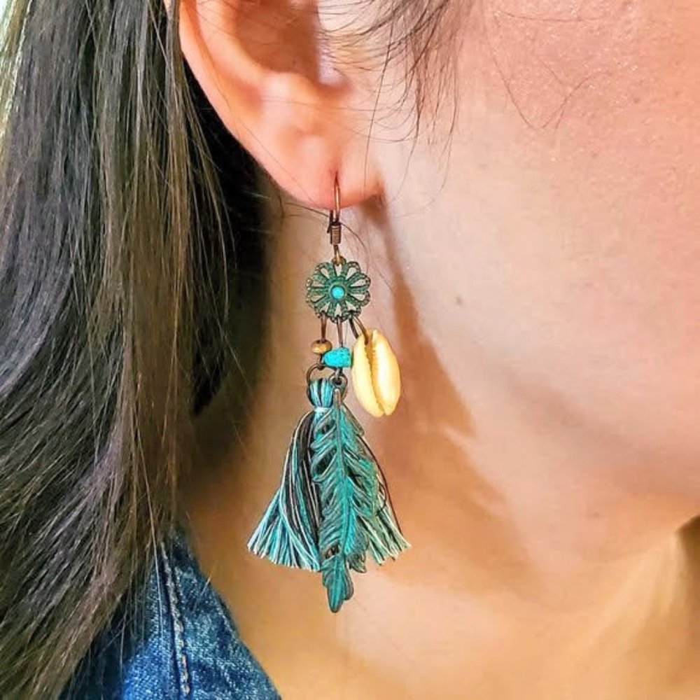 Cute Southwestern Boho Tassel Earrings